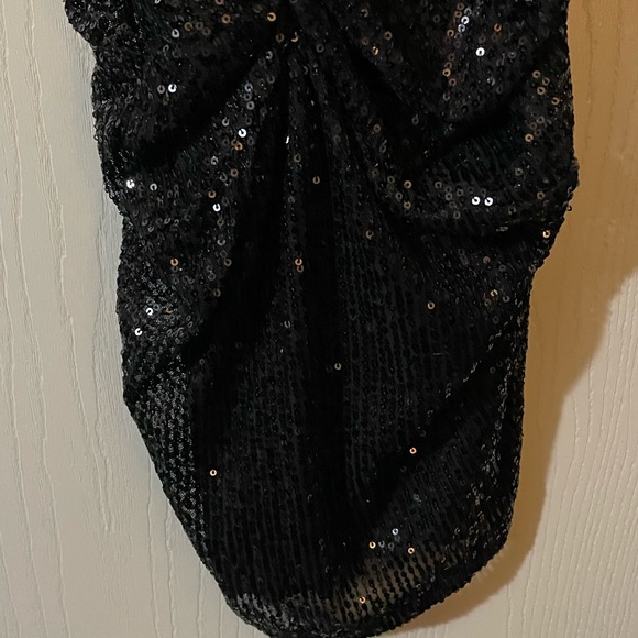 Women’s Black and Tan Sequin Dress Size Small - Picture 6 of 7